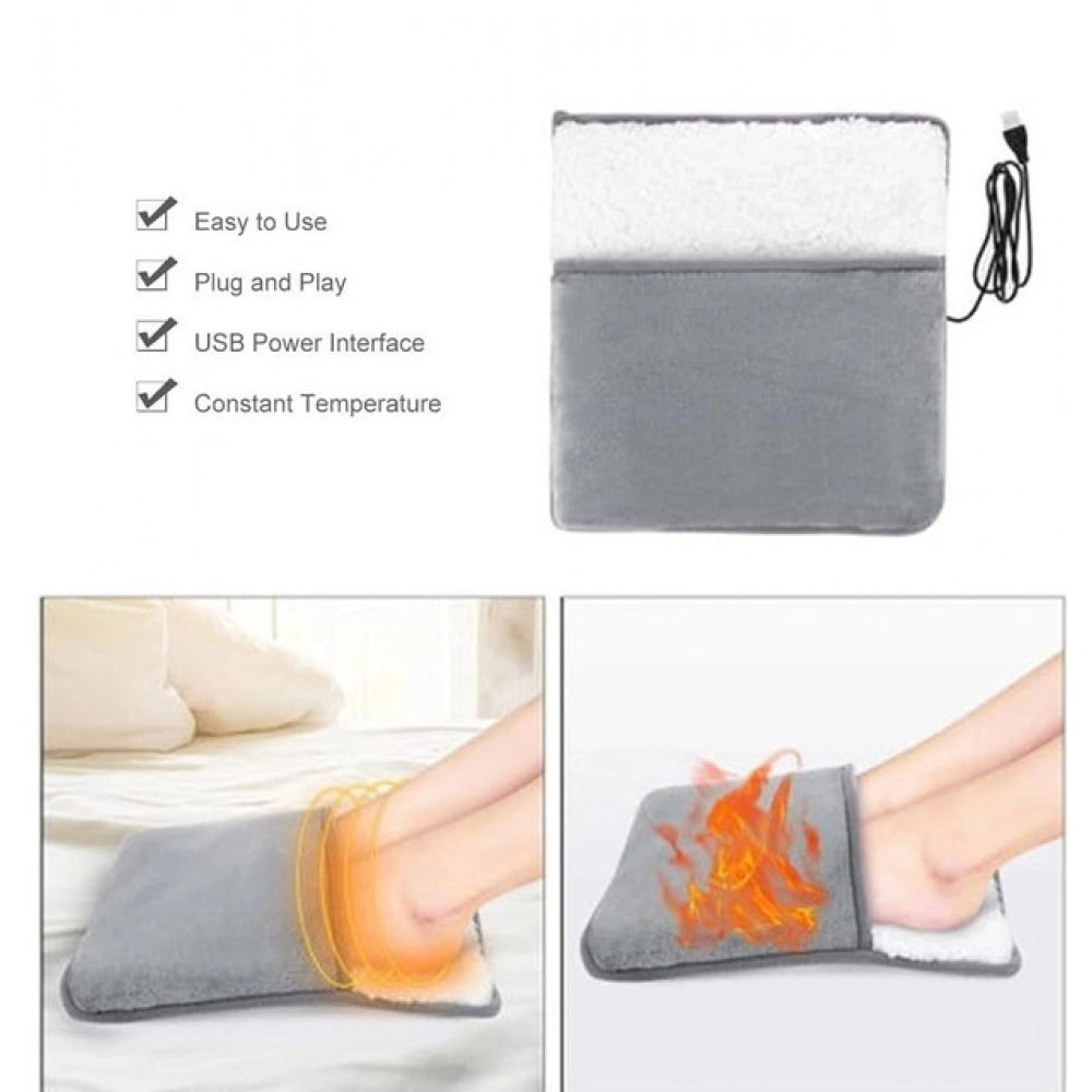 Generic Electric Foot Warmer (Grey)